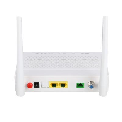 中国 単一バンドCATV RF XPON ONU WIFIルーター1GE 1FE 2.4Ghz GPON ONTの変復調装置 販売のため