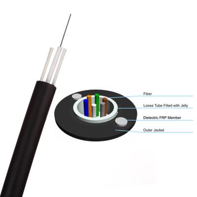 China GYFXY 1-24 Core Unitube Fiber Optic Cable Non Metallic Non Armored Cable for sale