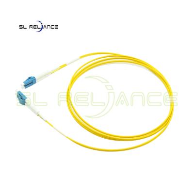 China FC UPC Single Mode Fiber Jumpers , 3m Yellow Fiber Patch Cord For LAN CATV Te koop