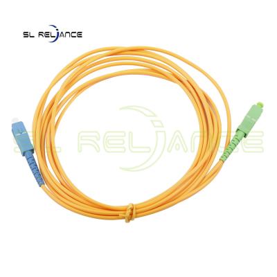 China SC/APC-SC/UPC FTTB  Simplex Fiber Optic Patch Cord Indoor SM Sc Fiber Jumpers for sale