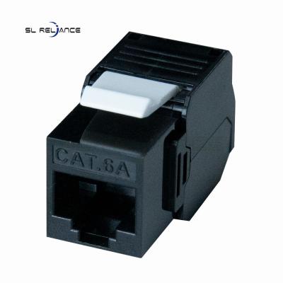 China Grados sin blindaje RJ45 Jack Tool Free trapezoidal de CAT6A UTP 180 en venta