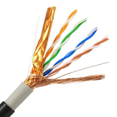 Chine Câble en bois imperméable d'intérieur extérieur de tambour de Lan CAT 5e 305m du réseau CAT5 de ftp SFTP d'UTP d'utilisation de l'usine 4Pairs de la Chine à vendre