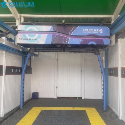 China Automatic Brushless Touchless Car Wash Machine KL360-2 15kw Water Pump 12kw Air Dryer for sale