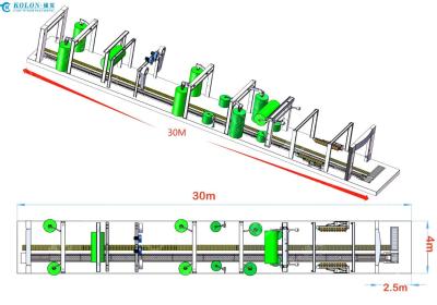 China 14 Brushes Automatic Tunnel Car Wash Machine length 30000mm for sale