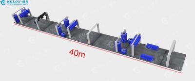 China 15 Bürsten Automatische Tunnel Waschmaschine Länge 40000mm zu verkaufen