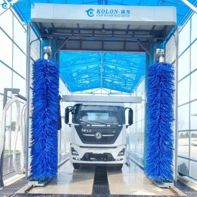 Chine Système de lavage d'autobus électrique économe en eau avec consommation d'eau de 80L/voiture par contrôle PLC à vendre