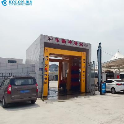 Chine 67kw puissante machine automatique de nettoyage de bus avec système de contrôle PLC rapide 3-5 minutes de lavage à vendre