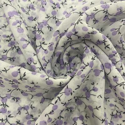 China Downproof Polyester Chiffon Fabric 100% Silk Chiffon Fabric for sale