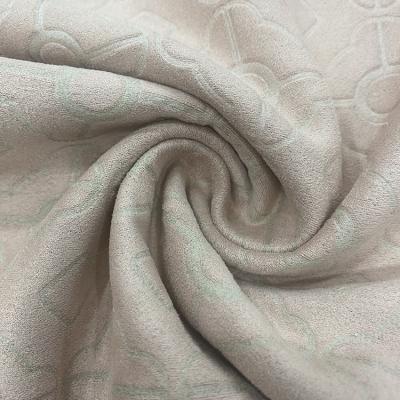 China Wind Proof Double Face Textiles Assembled To Foil Pink Colored Polyester Suede Cloth Fabric for sale