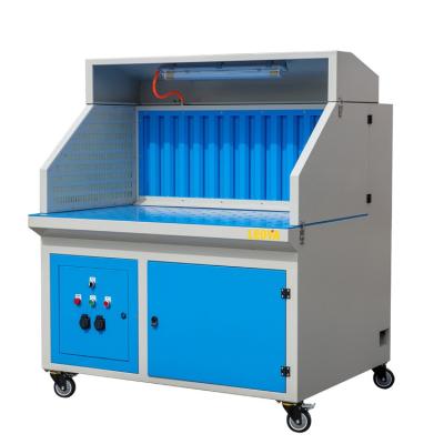 China Building Material Shops Dust Extraction CE Certification Grinding Table Grinding And Polishing Workbench With Semi-cleaning And Back Table Suction for sale