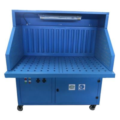 China Building Material Shops Cheap Downdraft Collector Tabletop Dust Extractor Prices Grinding And Polishing Workbench for sale