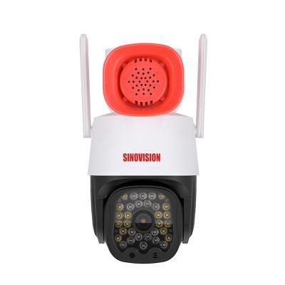 China Outdoor Waterproof Wireless Human Motion Tracking Security 1080P CMOS Powered Siren 4g High-decibel Alarm Wide Angle Built-in CCTV Camera for sale