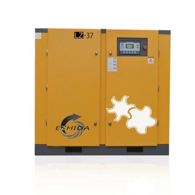 China Industrial direct drive 50hp lubricated fixed gear screw air compressor for sale