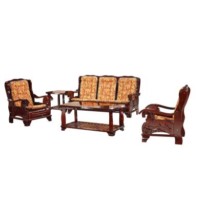 China Massage Malaysia Style Sofa Frame Design Solid Wood Luxury Living Room Sofa Set Handmade Wooden Sofa Set for sale