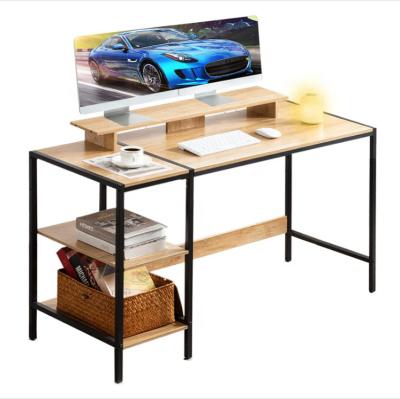 China (Other) Computer Desk Space Saving Adjustable Desk Corner with Shelves Storage 2 Styles for Studying, Gaming, Learning for sale