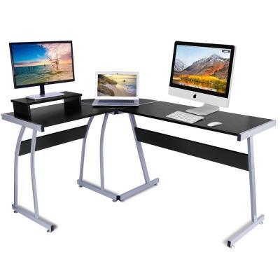 China Studio Extendable Wooden L Shaped Gaming Furniture Home Office Work Study Desk Table Corner PC Computer Table for sale