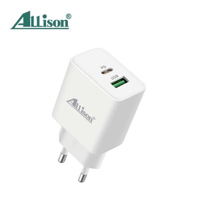 China NEW GOODS 20W Mobile Phone Fast Charger, A+C Dual Port Application, European Standard Charger for sale