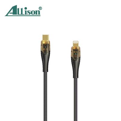 China Mobile phone date cable 27W fast charging fit portable safe and efficient high quality nylon braid wear resistant for sale