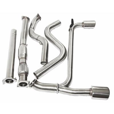 China Oval Tip Stainless Steel Muffler Catback Dual Exhaust & Hiss For 03-05 Dodge SRT-4 Neon 2.4T for sale