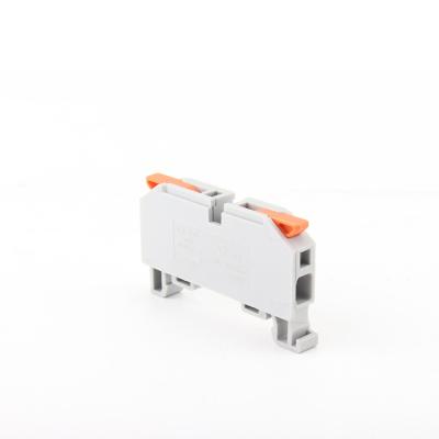 China Power DIN guide rail LT-4 screw plastic brass terminal can be placed on the guide rail for sale