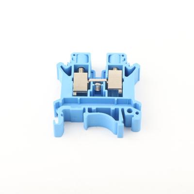 China Audio & Video Industrial electric terminal fixture UK10N blue universal terminal rail quick connector for sale