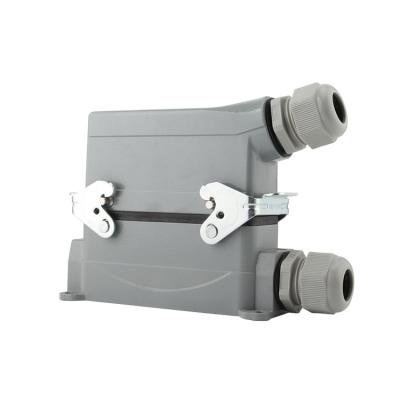 China Audio & Video Waterproof and dustproof side-entry HE-016 double-buckle shell heavy-duty connector for sale