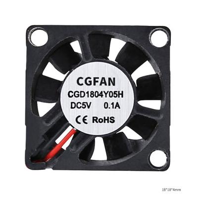 China Hotels 12V DC High Air Circulation Fan 5V DC Axial Fan 18 x 18 x 4 mm Micro Axial Motor Fan High for sale