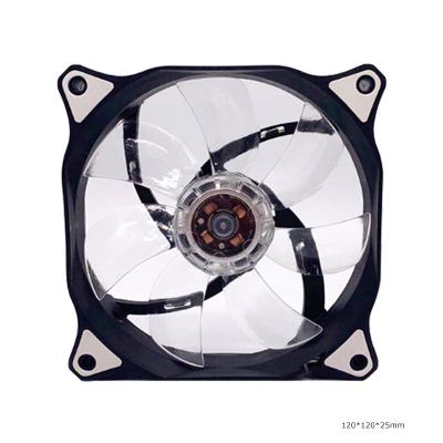 China Industrial Equipment Led Case Fan 4 Colors 120mm 12cm 4pin Chopper Fan With Led for sale