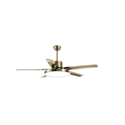 China Modern Decorative Ceiling Fan With Led Tricolor Dimming Light With Remote for sale