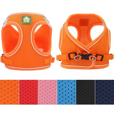 China Lights Designers Dog Harness Leash Sets Breathable Pet Reflective Harness Dog Vest Supplies for sale