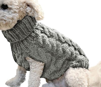 China 2021 Amazon Best Seller Winter Sustainable Pet Clothes Luxury Dog Sweater Soft Knitted Pet Clothes Accessories for sale