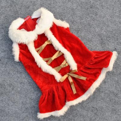 China Viable New Design Red Christmas Dog Clothes Santa Doggy Costumes Clothing Pet Clothes China Supplier For Dogs Clothes Pet Coat 5pcs for sale