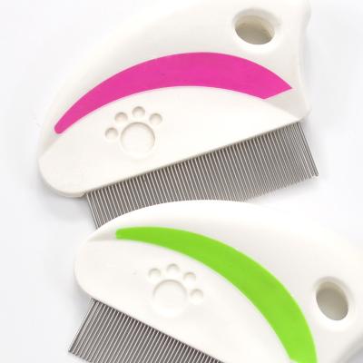 China New Viable Pet Grooming Supply ABS Hair Comb Flea Cleaning Brush For Small Dog for sale