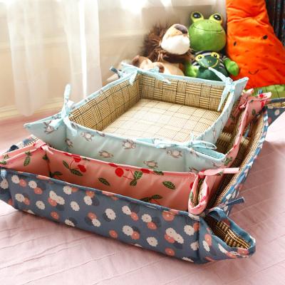 China Pet Cool Cooling Teddy Bed Accessories Printing Cat Keeping Cool Mat Cute Pet Dog Bed Summer Wholesale for sale