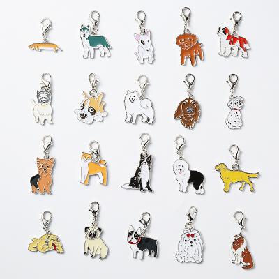 China Amazon New Style Car Dog Viable Metal Pet Dog Key Chain Key Ring Pet Product Accessories Supplies Viable Couples for sale