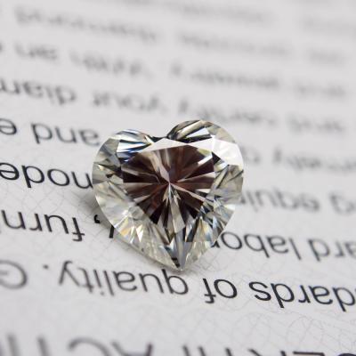 China Game or fire heart D VVS 8*8mm color cut synthetic moissanite diamond for making ring for sale