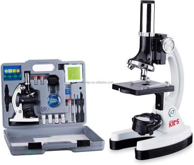 China Metal + Plastic Science Kits For Kids Beginner Microscope With LED 100X 400X Educational Toy for sale