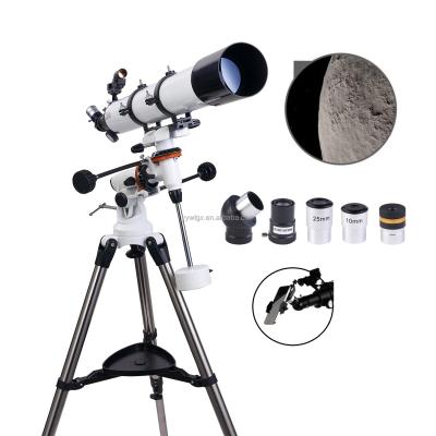 China Professional Astronomical F90080M 80900 TELESCOPE Watch Space Telescope with Mobile Phone Adapter Point Finder Red Scope for sale