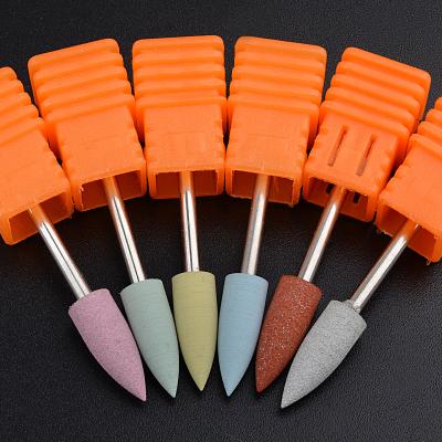 China Nail Drill Silicone Nail Drill Bit For Electric Manicure Machine Polisher Grinders Accessories Nails Drill Tools for sale