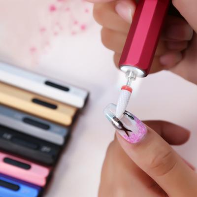 China Hot Selling ABS Plastic + Metal Usb Rechargeable Nail Drill Machine, Portable Electric Nail Drill Machine With Led Light for sale