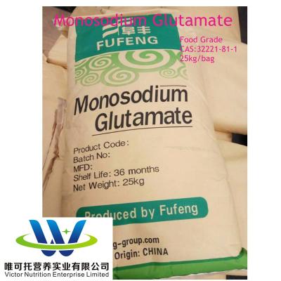 China Material de embalaje de plástico Glutamato monosódico 99% CAS 142-47-2 Sabor Msg Condimento en venta