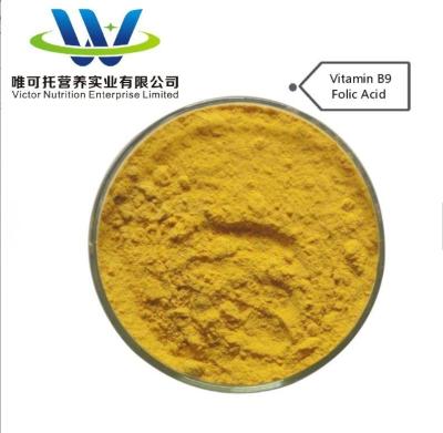 China Zusammensetzung der Vitamine Nährstoffe Folsäure USP38 CAS-Nr. 59-30-3 für Papierverpackungen zu verkaufen