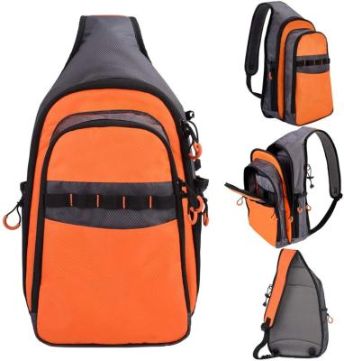 China FREE SAMPLE Large Capacity Sling Body Sling Cross Body Fishing Backpack Lightweight Simple Outdoor Fishing Tackle Waterproof Bag Shoulder Bag for sale