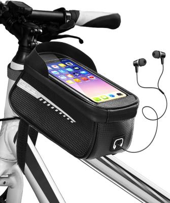 China FREE SAMPLE Front Frame Bag, Large Capacity Bike Top Bag Cycling Waterproof Bicycle Phone Bag for sale