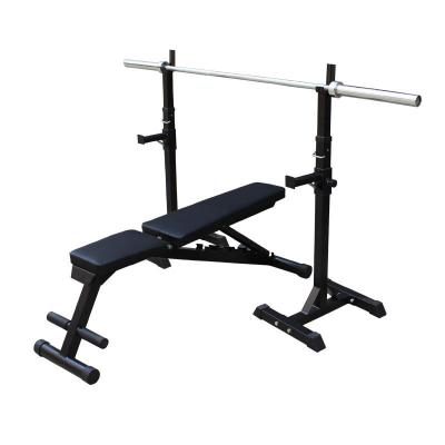 China 100*45*13cm Wholesale High Quality Indoor Gym Equipment Squat Rack With Heavy Duty Bench for sale