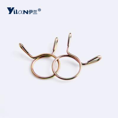 China Metal Galvanized Hand Pinch Quick-Install Single Wire Spring Tube Clamp for sale