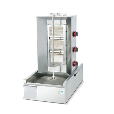 China Customize 5 Burner Stainless Steel Gas Shawarma Machine Equipment Turkish Kebab Slicer Gas Shawarma for sale