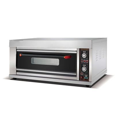 China Economic Electric Single Deck Oven Single Deck Oven 3 Deck Black Glass Door Manufacturer For Sale for sale