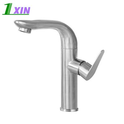 China Other Top Selling SUS304 Stainless Steel Single Handle Basin Sink Faucet Basin Faucet Mixer High Water Cold Single Bathroom for sale