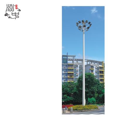 China Square stadium factory priceCan be raised and lowe Q235 15m 18m waterproof stadium 20m lightning protection hot dipped galvanized high mast light for sale